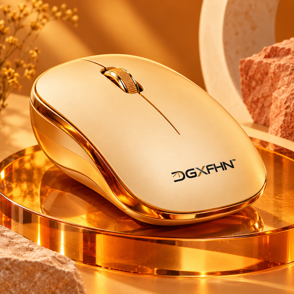 DGXFHN™ Saffron Orbit Mouse