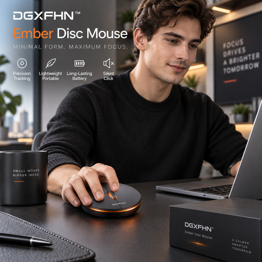 DGXFHN™ Ember Disc Mouse